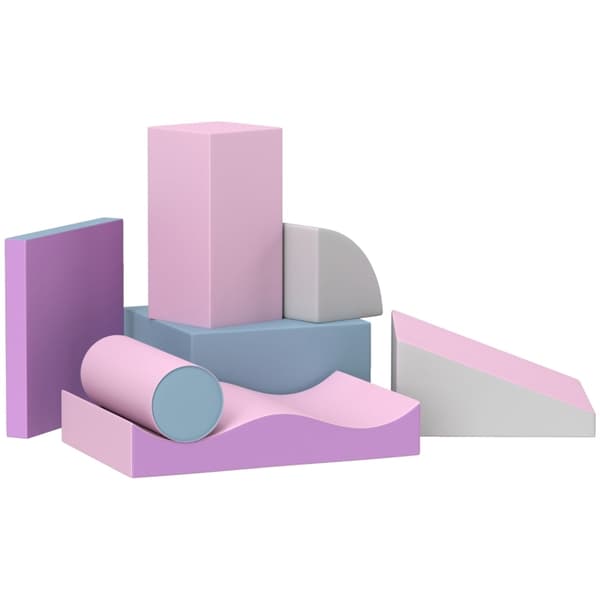 Rootz Soft Building Block Set - Skumbyggeklodser - Toddler Legetøj - Stimulerer kreativitet og fantasi - Flerfarvet - 40cm x 40cm x 20cm