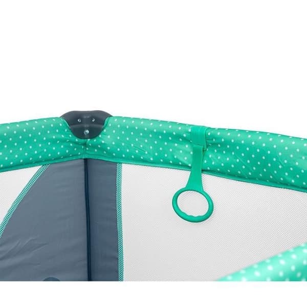 Baby lekhage - MILLY MALLY - Fun Mint Bear - Transparent mesh - Mjuk madrass - Blå