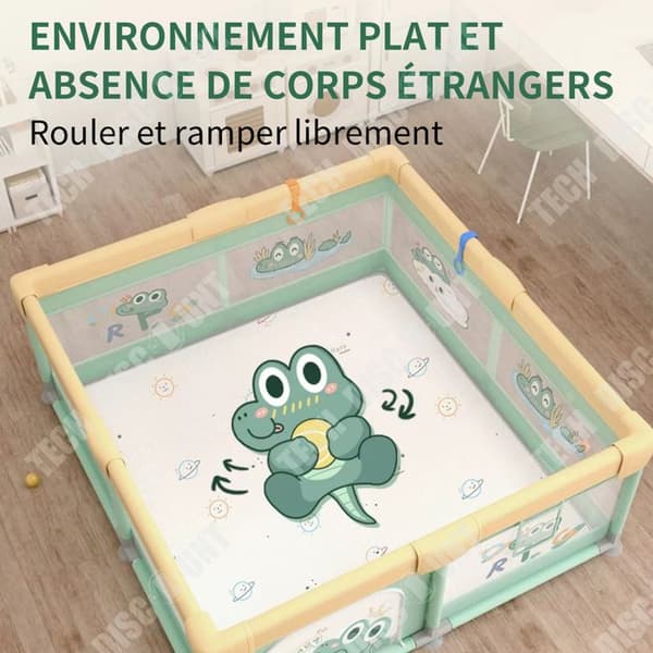 TD Lekhage 150x180cm modulärt lekhagestaket för barn med andningsbart mesh inomhus lekhage lekhage för barn liten par