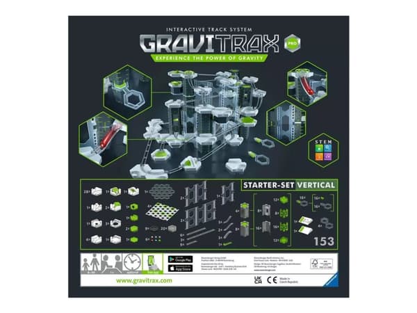 Ravensburger GraviTrax PRO, Lelumarmorirata, 8 År