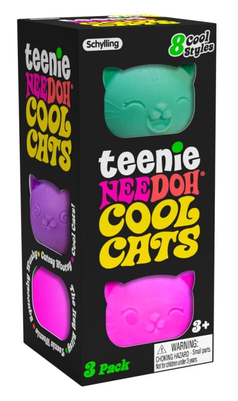 Nee Doh Teenie Cool Cats 3-pack