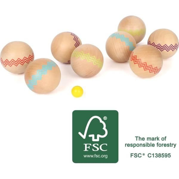 100 % FSC-certifierat boulespel i trä för barn - SMALL FOT - Active Ball 12029 - Outdoor