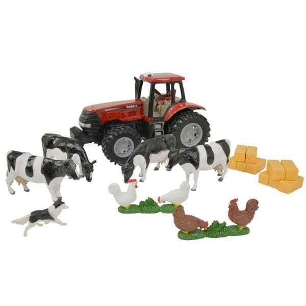 Jordbrukslåda - Massey Ferguson - Gårdsbod - Traktor - Djur - Tillbehör