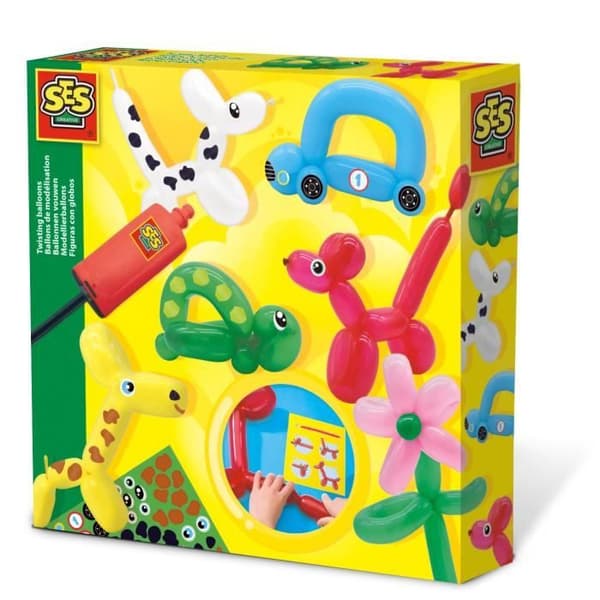 SES Creative Folding Balloons - 10 stycken - Latex - Vit