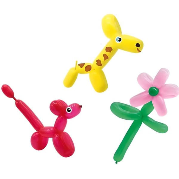 SES Creative Folding Balloons - 10 stycken - Latex - Vit