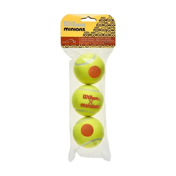 WILSON MINIONS STAGE 3 tennisbollar för barn - set om 3 - SS 2021