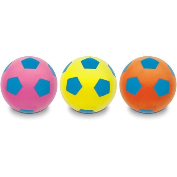MONDO - Fluorescerande mjuk fotbollsboll 20 cm - Barn - Blandat - Idealisk för rekreation