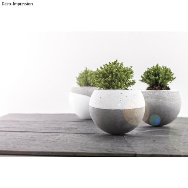 Plastkula för blomsterkonst, kristall, 2 delar, 12 cm