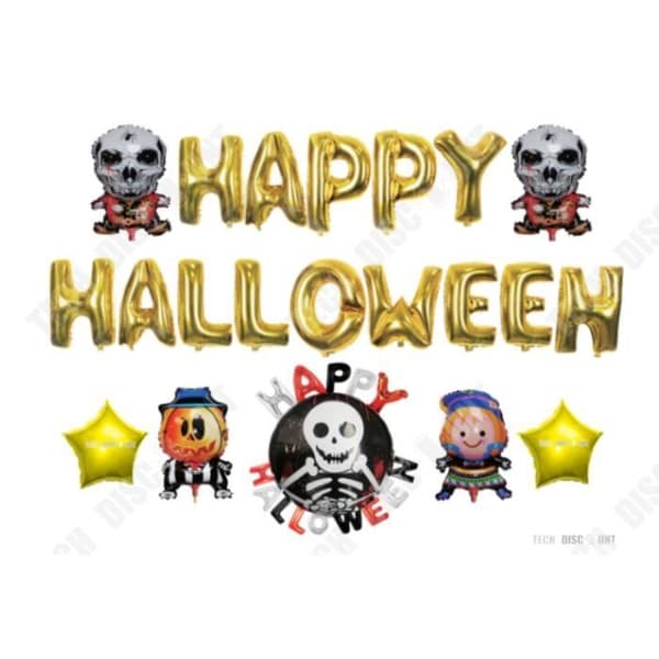 TD® ballongdekoration födelsedag glad halloween flicka 3 år gammal barn pojke baby festvägg inomhus utomhus grattis på födelsedagen