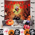 Miniatyrbild 4 av 4: TD® Halloween Dekoration Ballong Set Mood Arrangement Vinglas Folie Set