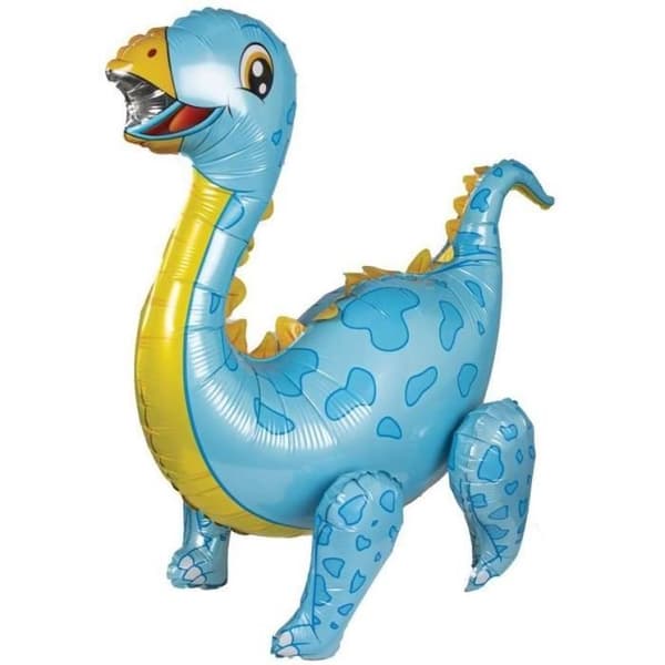 Festdekoration - PTIT CLOWN - Aluminiumballong Liten Brachiosaurus med lemmar - Turkos-Blå - Inomhus - Barn