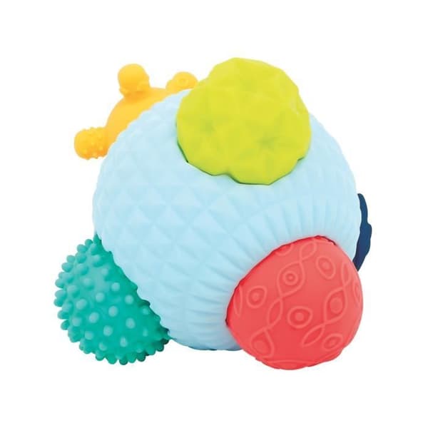 LUDI - 3D Puzzle Multi Balls for Baby - 6 sensoriska bollar - Väck bebis och utveckla motoriska färdigheter - från 6 månader