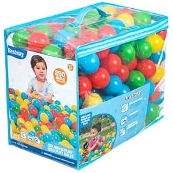 Leksak - BESTWAY - Splash &amp; Play™ Bollar - 250 bollar - Diameter 5,85 cm - Flerfärgade