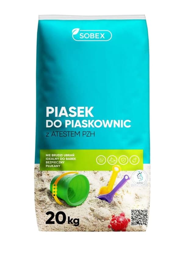 Hiekkalaatikkohiekka sertifikaatilla 20 kg