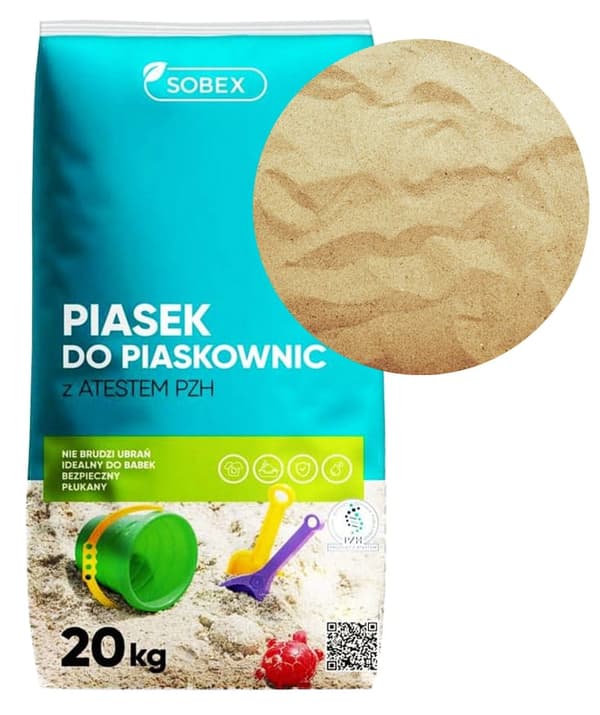 Hiekkalaatikkohiekka sertifikaatilla 20 kg