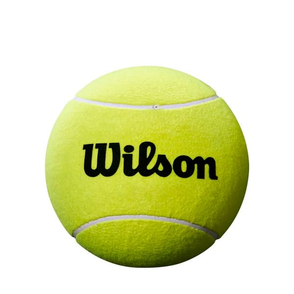 Boll - WILSON - Giant JUMBO Ball ROLAND GARROS 9 - Gul - Filt - Autografer