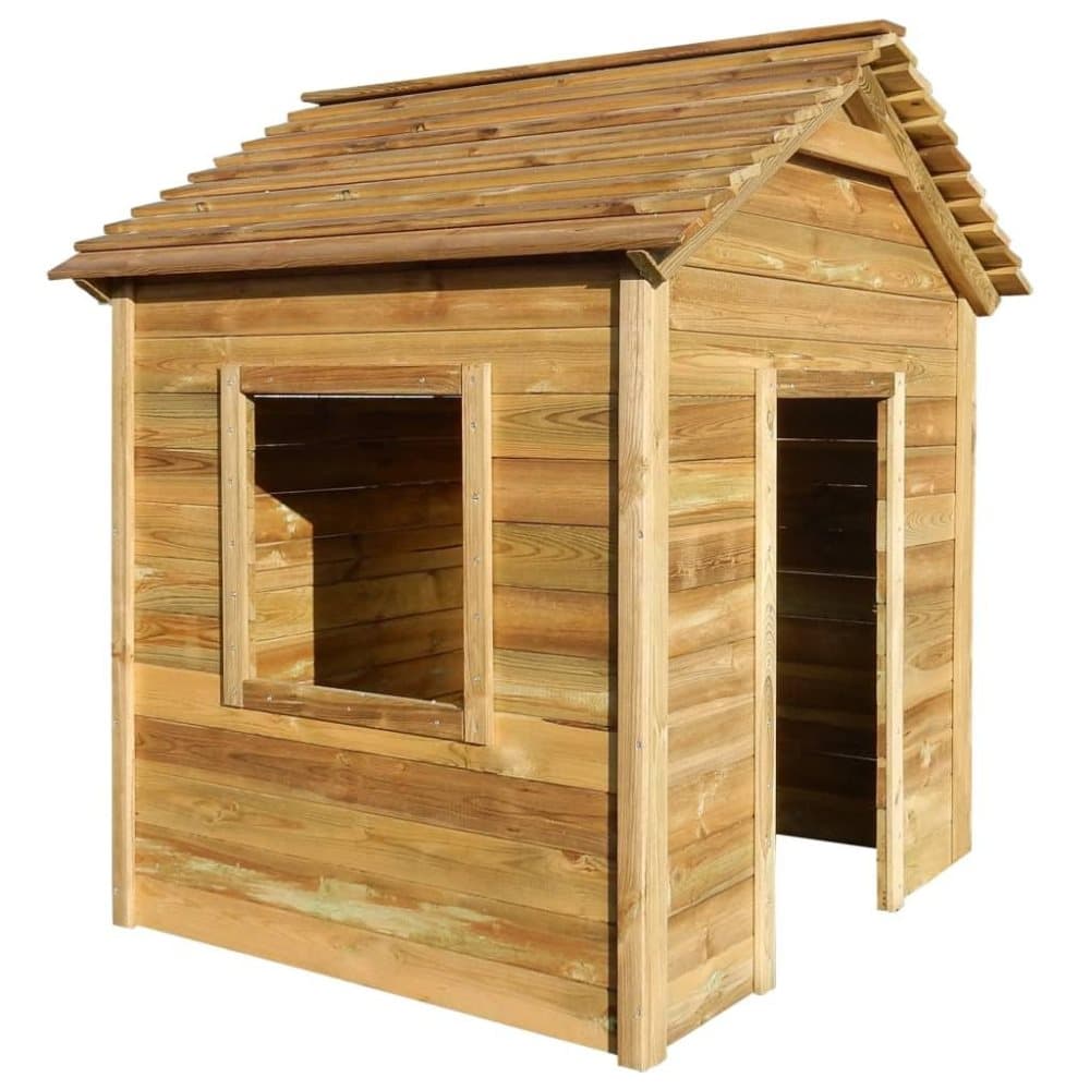 vidaXL Lekhus för trädgården 123x120x146 cm furu
