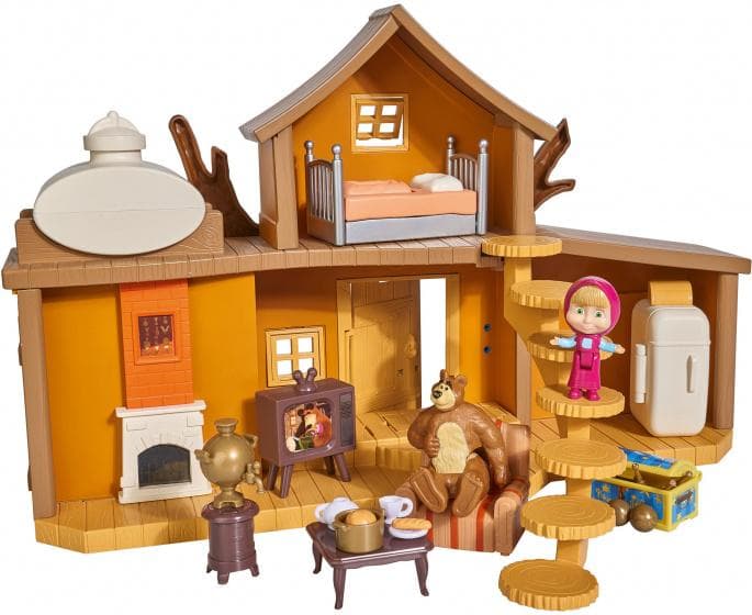 lekset Masha & Bear House junior 35 x 22 cm brun