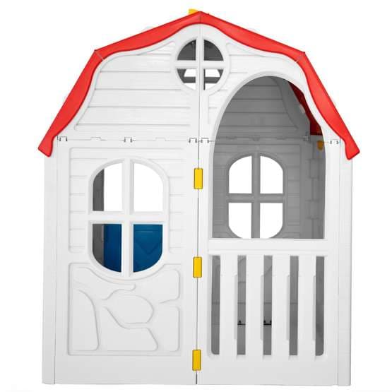 Hopfällbar Lekstuga Med Fungerande Dörr Och Fönster