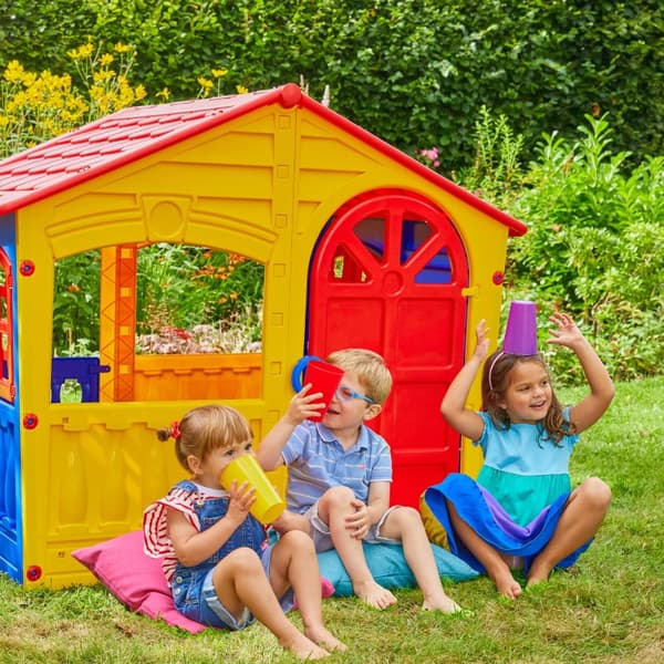 The House of Fun Lekstuga i plast, flerfärgad