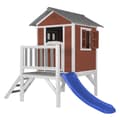 Pikkukuva 1 / 9: Playhouse Lodge XL Scandinavian Red - Blue Slide