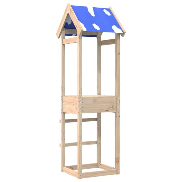 vidaXL legetårn 52,5x46,5x195 cm massivt fyrretræ -  Legehuse