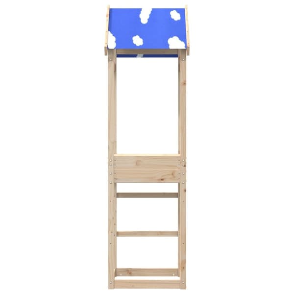 vidaXL legetårn 52,5x46,5x195 cm massivt fyrretræ -  Legehuse