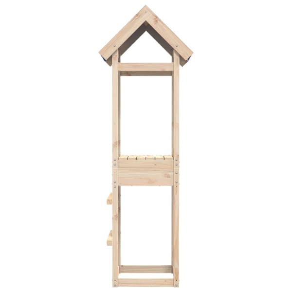 vidaXL legetårn 52,5x46,5x195 cm massivt fyrretræ -  Legehuse