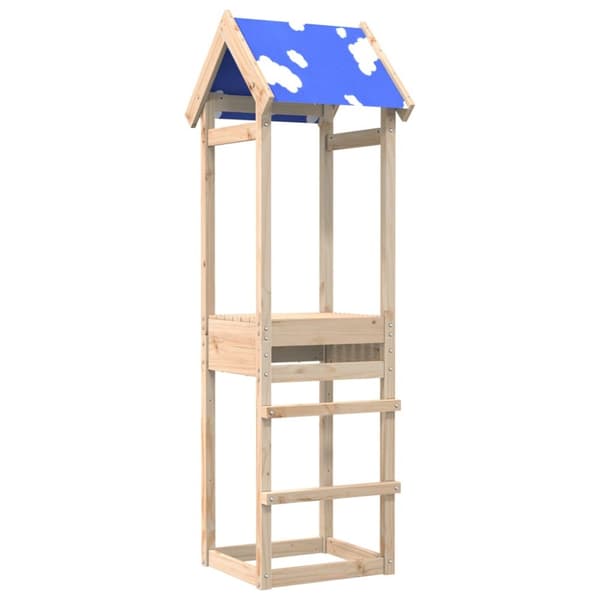 vidaXL legetårn 52,5x46,5x195 cm massivt fyrretræ -  Legehuse