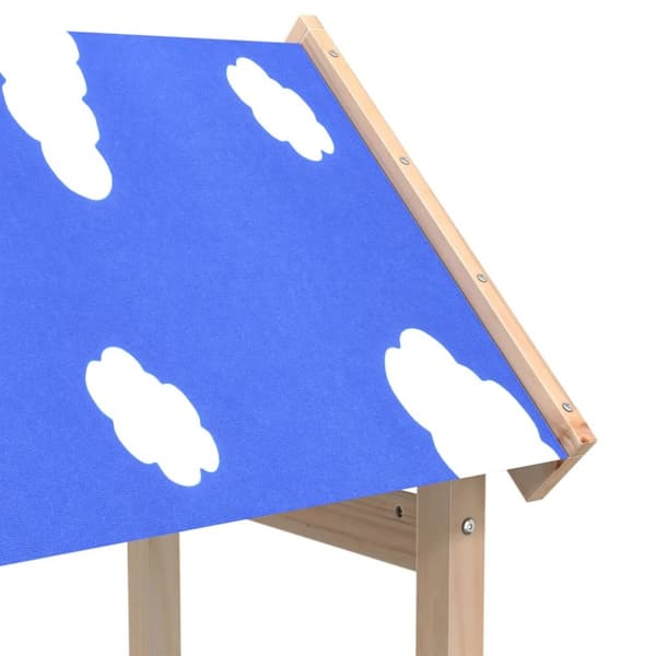 vidaXL legetårn 52,5x46,5x195 cm massivt fyrretræ -  Legehuse
