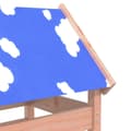 Miniatyrbillede 7 af 9: vidaXL legetårn med klatrevæg 85x52,5x239 cm massivt douglasgran -  Legehuse