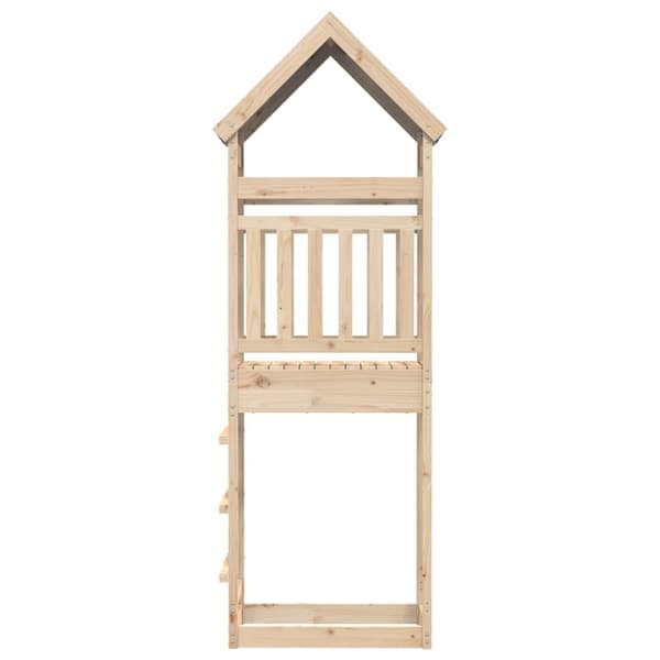 The Living Store legetårn 85x52,5x265 cm massivt fyrretræ -  Legehuse
