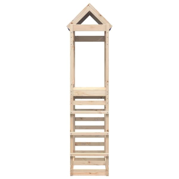 The Living Store legetårn med klatrevæg 85x52,5x239 cm massivt fyrretræ -  Legehuse