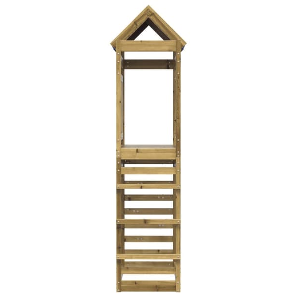 The Living Store legetårn med klatrevæg 85x52,5x239 cm imprægneret fyrretræ -  Legehuse
