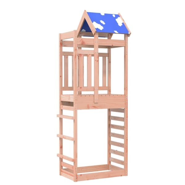 The Living Store legetårn med klatrevæg 85x52,5x239 cm massivt douglasgran -  Legehuse