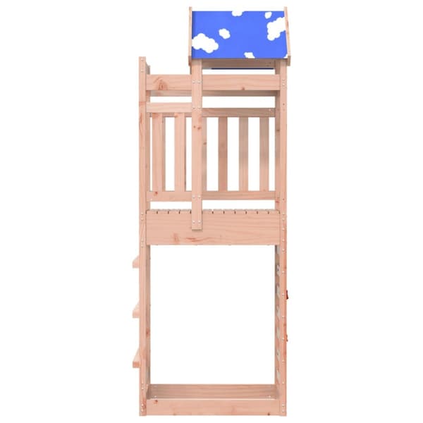 The Living Store legetårn med klatrevæg 85x52,5x239 cm massivt douglasgran -  Legehuse
