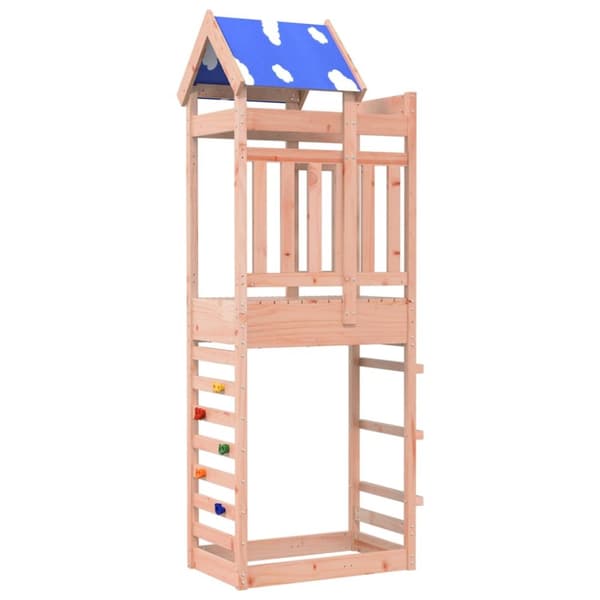 The Living Store legetårn med klatrevæg 85x52,5x239 cm massivt douglasgran -  Legehuse