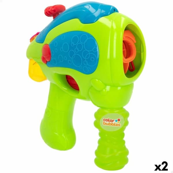 Såpbubbelspel Colorbaby Grön Pistol 118 ml 20,5 x 23,5 x 8,5 cm (2 antal)
