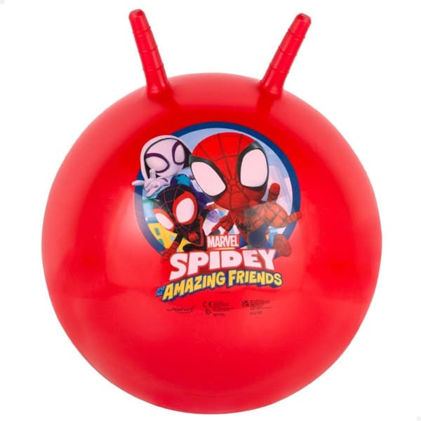 Hyppäävä pallo Spidey Ø 45 cm Punainen (10 osaa)