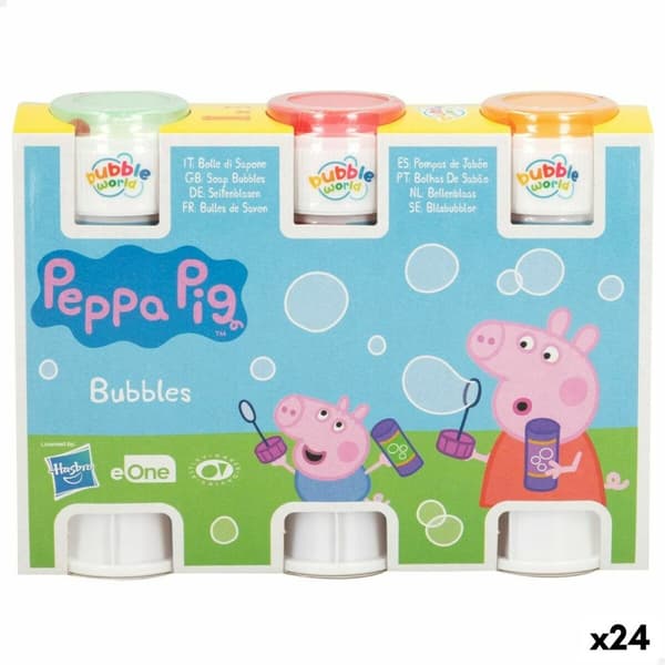 Bubble blower set Peppa Pig 3 Delar 60 ml (24 antal)