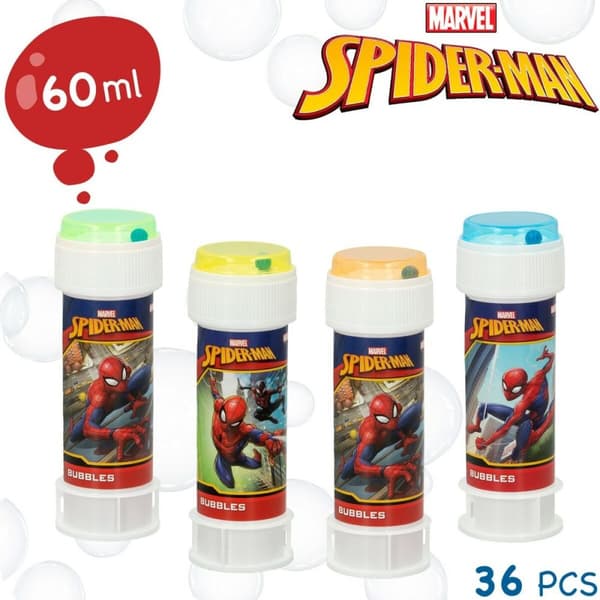 Bobleblåseren Spider-Man 60 ml 3,8 x 11,5 x 3,8 cm (216 enheter)