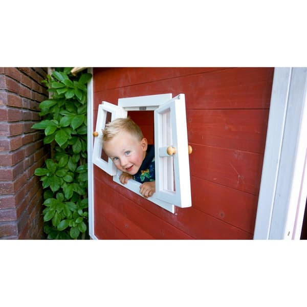 EXIT Fantasia 100 legehus i træ - rød