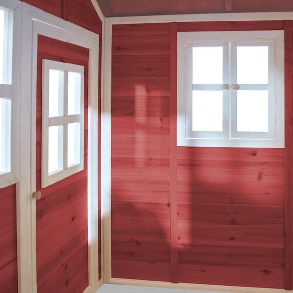 EXIT Loft 100 lekstuga av trä - röd