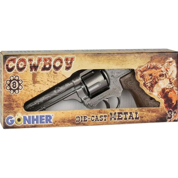Pistol för Smällare Gonher Silvrig Cowboy