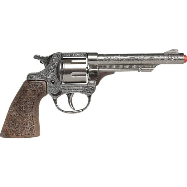 Pistol för Smällare Gonher Silvrig Cowboy