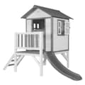 Miniatyrbild 1 av 7: AXI Beach Lodge XL Lekstuga Vit med AXI Lodge XL Lekstuga Classic - grå Rutschkana | Lekstuga på styltor med veranda av FFC-trä