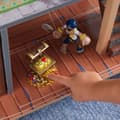 Miniatyrbild 3 av 6: KidKraft - Pirate's Cove lekset i trä med 17 tillbehör inklusive piratskepp och figurer, ljud och ljus