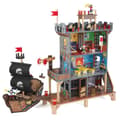 Miniatyrbild 1 av 6: KidKraft - Pirate's Cove lekset i trä med 17 tillbehör inklusive piratskepp och figurer, ljud och ljus