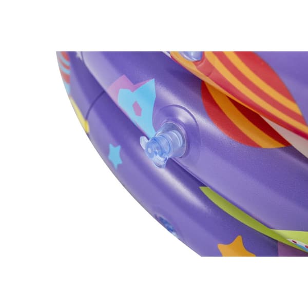 Bestway Uppblåsbar Barnpool 3 Ringar med Bollar 102x25 cm +2 År Inomhus och Trädgård 52466