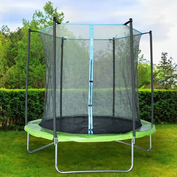 Juniortrampolin med sikkerhedsnet Aktive 244 x 239 x 244 cm Ø 244 cm